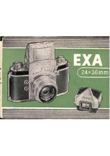 Ihagee Exa manual. Camera Instructions.